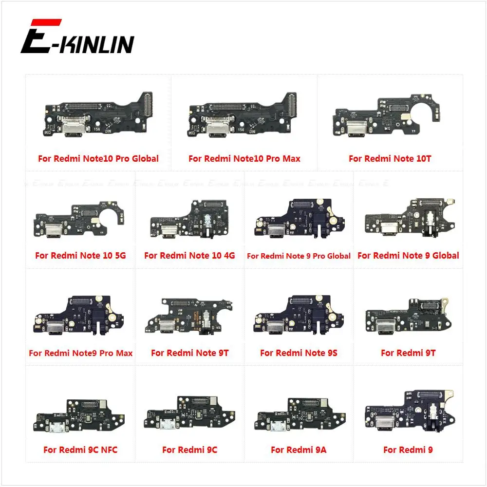 

Charging Port Connector Board Parts Flex Cable For Xiaomi Redmi 9 9C NFC 9A Note 10T 10 9T 9 9S Pro Max