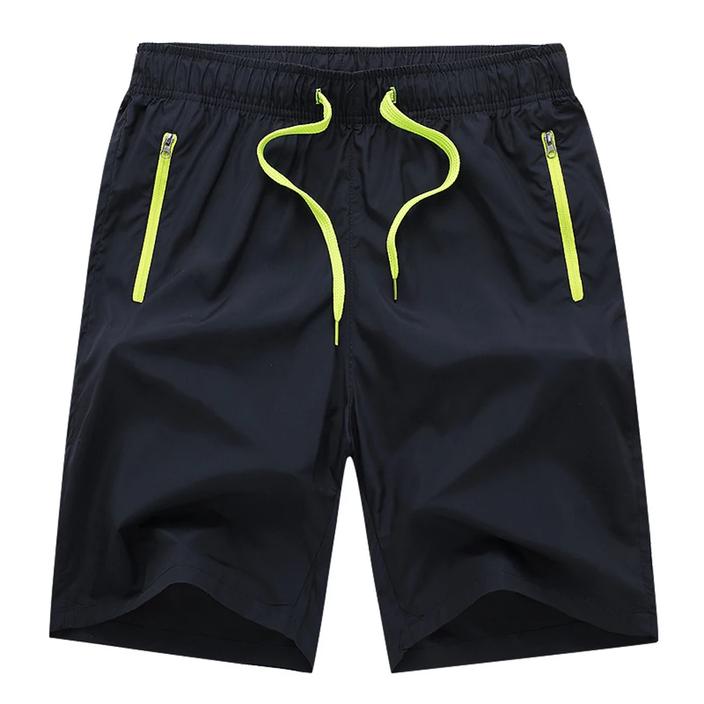 Летние мужские пляжные спортивные дышащие штаны на шнурке цветные шорты с