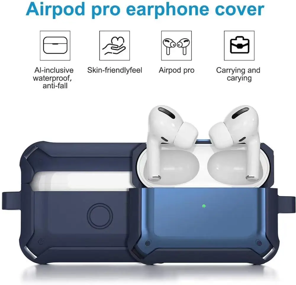 Чехол для Apple Airpods Pro чехол из ТПУ и поликарбоната с защитой от падения 1 2