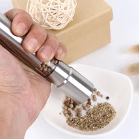 portable manual stainless steel salt pepper mill spice sauce grinder seasoning supplies home kitchen tool