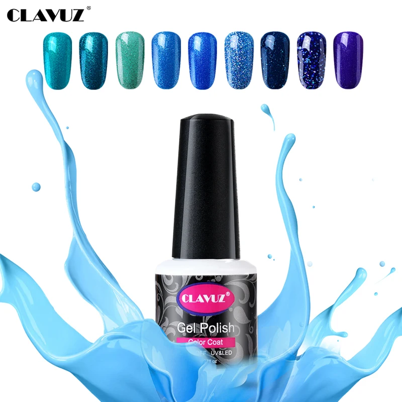 CLAVUZ синяя серия Гель-лак для ногтей волшебный замачиваемый УФ салонный