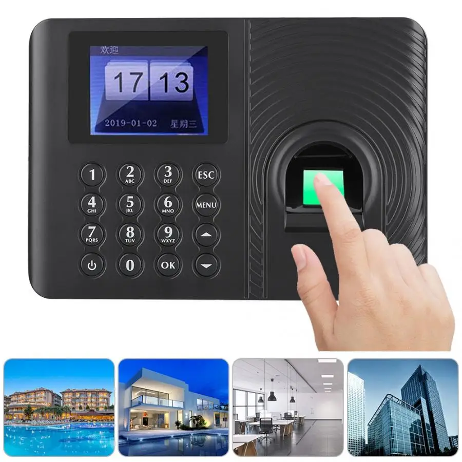 time attendance system biometric fingerprint time attendance recorder recognition device access control fingerprint recognition free global shipping