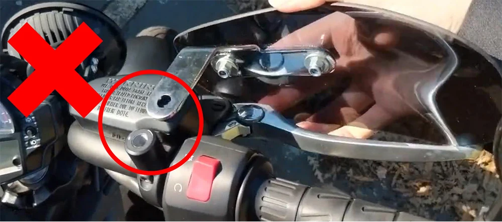 Высококачественный съемный универсальный протектор ручки мотоцикла для kawasaki vulcan 1500 suzuki burgman 125 honda xr 250