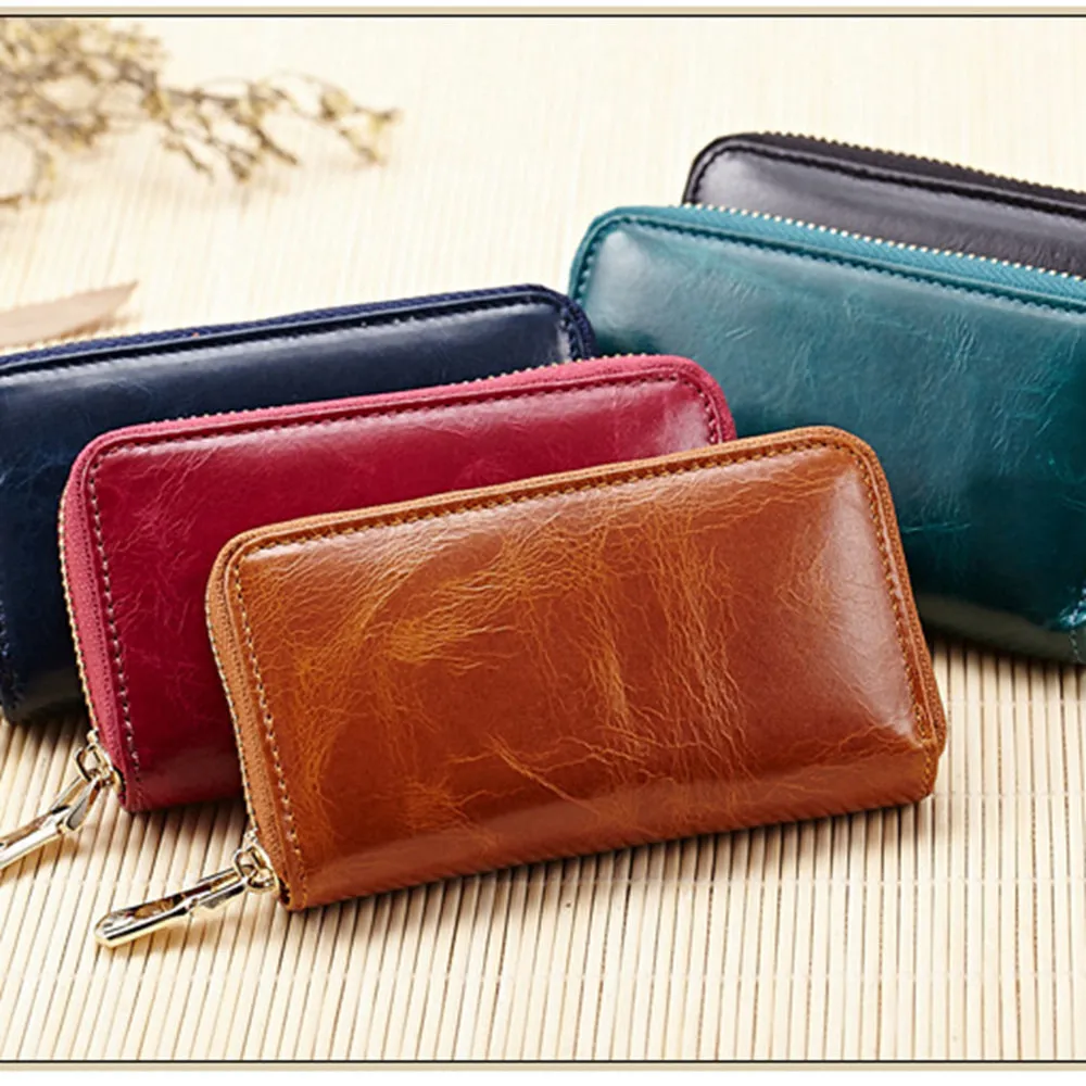 

1 шт. новый держатель для ключей кошелек 100% натуральная кожа унисекс однотонный кошелек для ключей Органайзер сумка для автомобиля кошелек для экономки держатель для карт