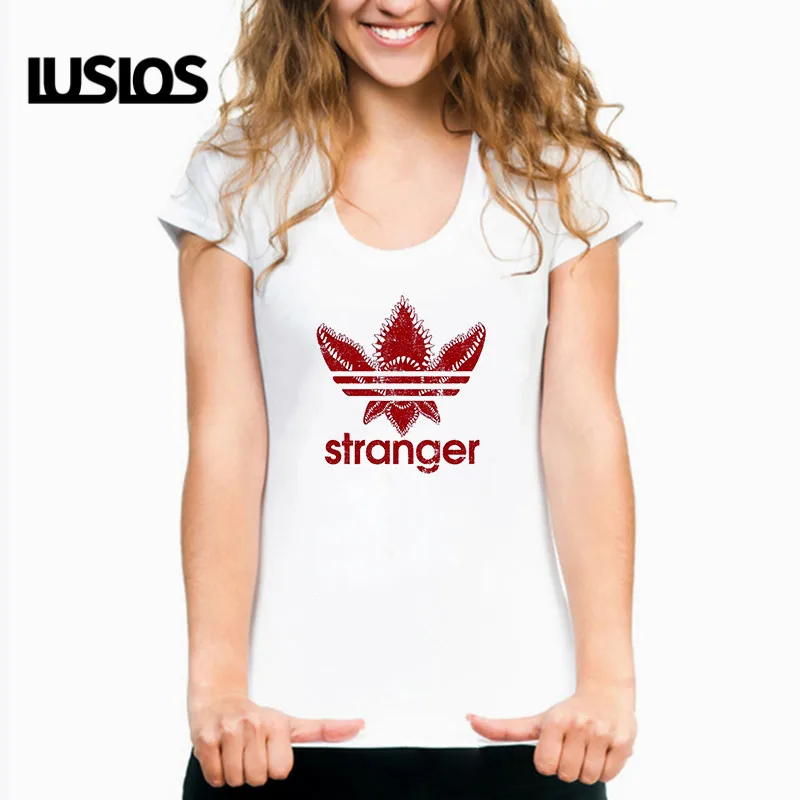 LUSLOS странные Принт футболки для мальчиков и девочек летняя футболка с коротким