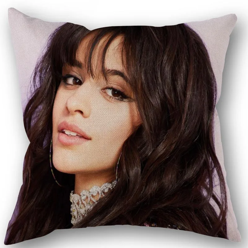 Новинка наволочка Camila Cabello на заказ из хлопчатобумажной льняной ткани с