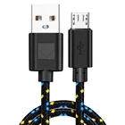 Кабель Micro USB в нейлоновой оплетке, кабель для передачи данных и синхронизации данных типа C, зарядное устройство для Samsung, Huawei, Xiaomi, Oneplus, мобильный телефон Type C, USBC, 1 м, 2 м, 3 м