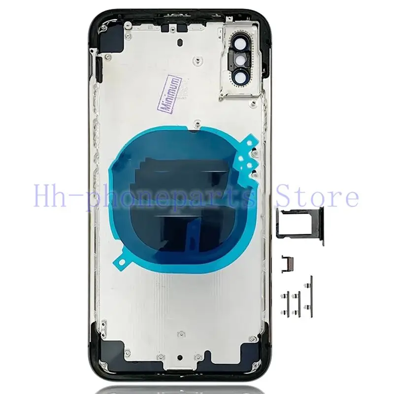 Задняя крышка для iPhone X XR + средняя рамка Шасси лоток SIM карты запасные части