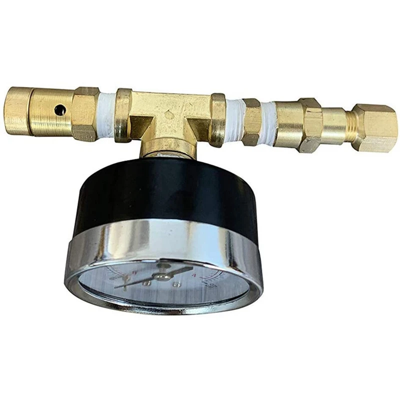 Шаровой клапан с регулируемым давлением и манометром 0 60 фунтов на кв. дюйм