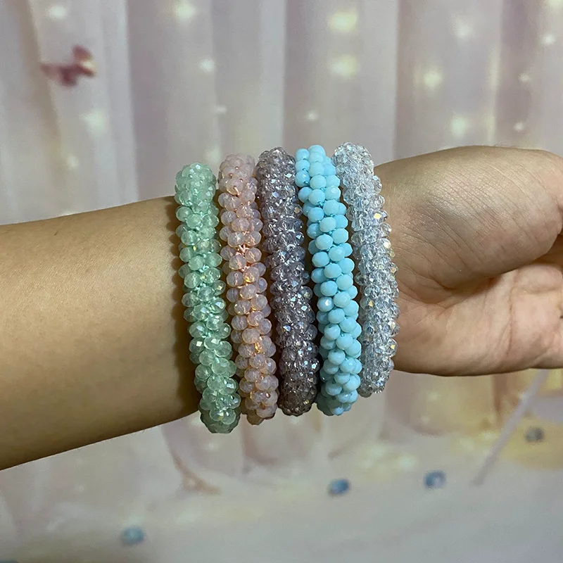 Bachelorette Party Crystal Bracelet Team Bride To Be Tribe Hand Band Head Rope Hair Accessories Hen Night Wedding Decor Supplies | Дом и сад