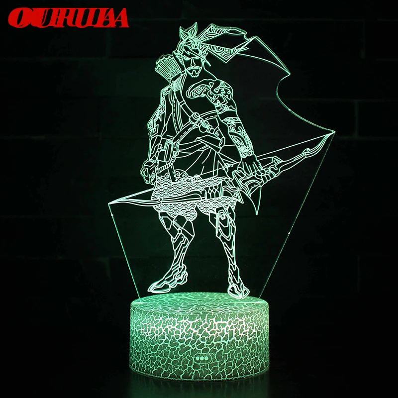 

Ночники светодиодные, новинка, 3D лампа, милая игрушка, подарок, 7 цветов, абстрактная графика, мультфильм, атмосферная лампа для детской комн...