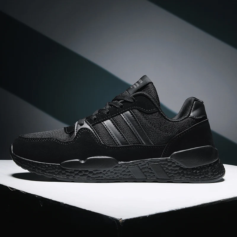 

BALENC Men Running Shoes Outdoor Black Grey Sneakers Shoes High Quality Casual Breathable Shoes Mesh Soft Jogging Tennis Shoes