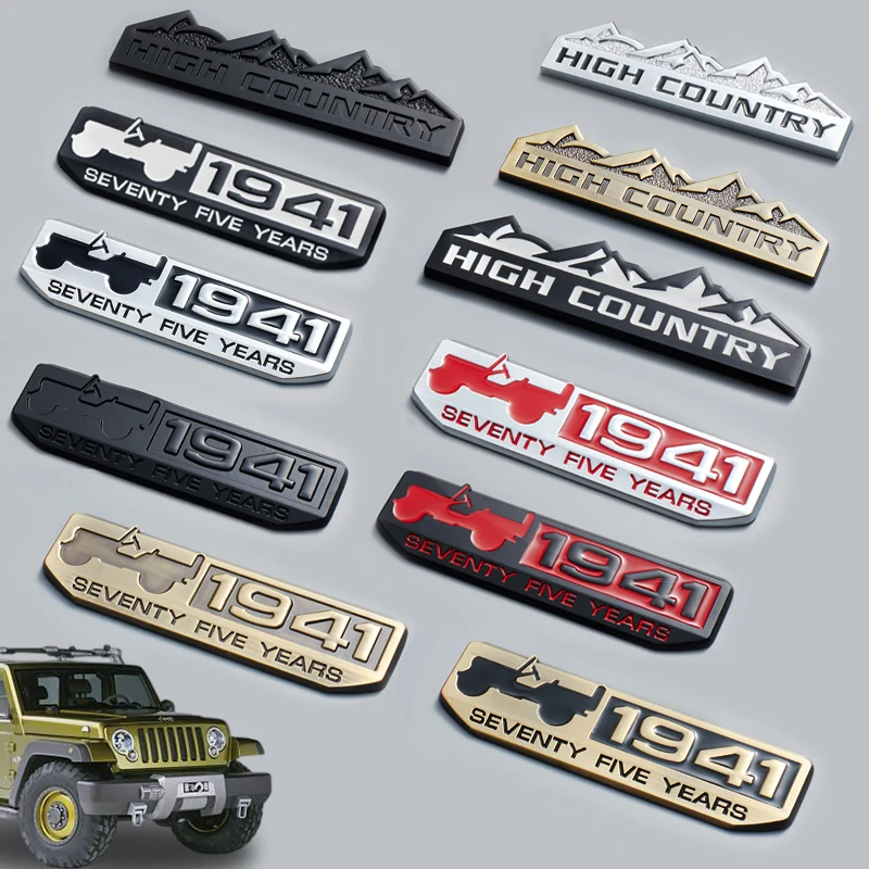 

3D meatl Car stickers For jeep grand cherokee jeep patriot jeep renegade wrangler accessories security protection demon slayer