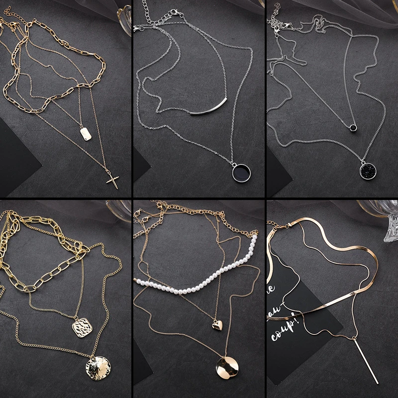 Винтажное массивное ожерелье с подвеской в виде квадрата и Креста кристаллами