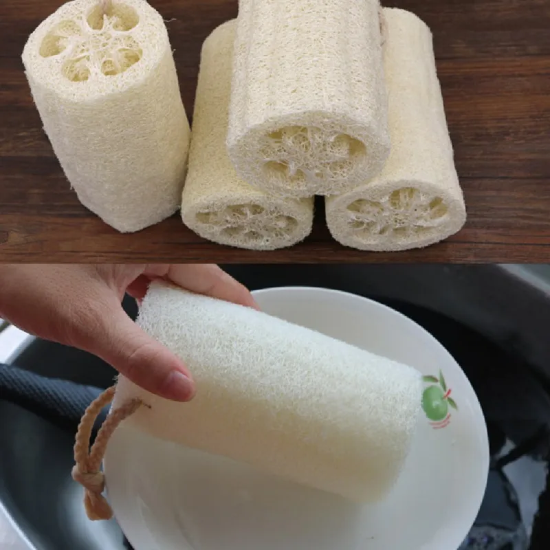 

Organic Loofahs Loofah Spa Exfoliating Scrubber Natural Luffa Body Wash Sponge Remove Dead Skin Made Soap Beauty Kitchen Tool