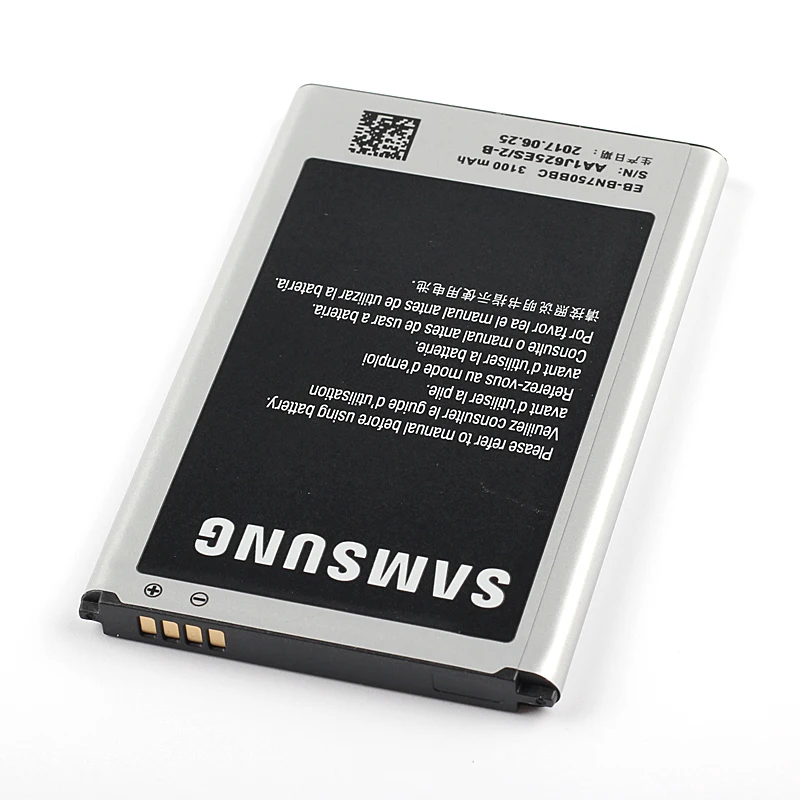 Оригинальный аккумулятор Samsung высокое качество для Galaxy Note 3 Neo N7502 EB BN750BBC N750 N7508V с NFC
