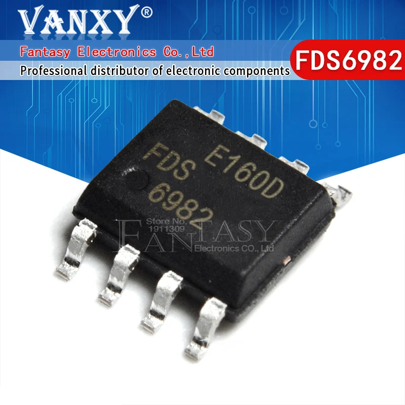 10 шт. FDS6982 6982 MOSFET SOP-8 | Электронные компоненты и принадлежности