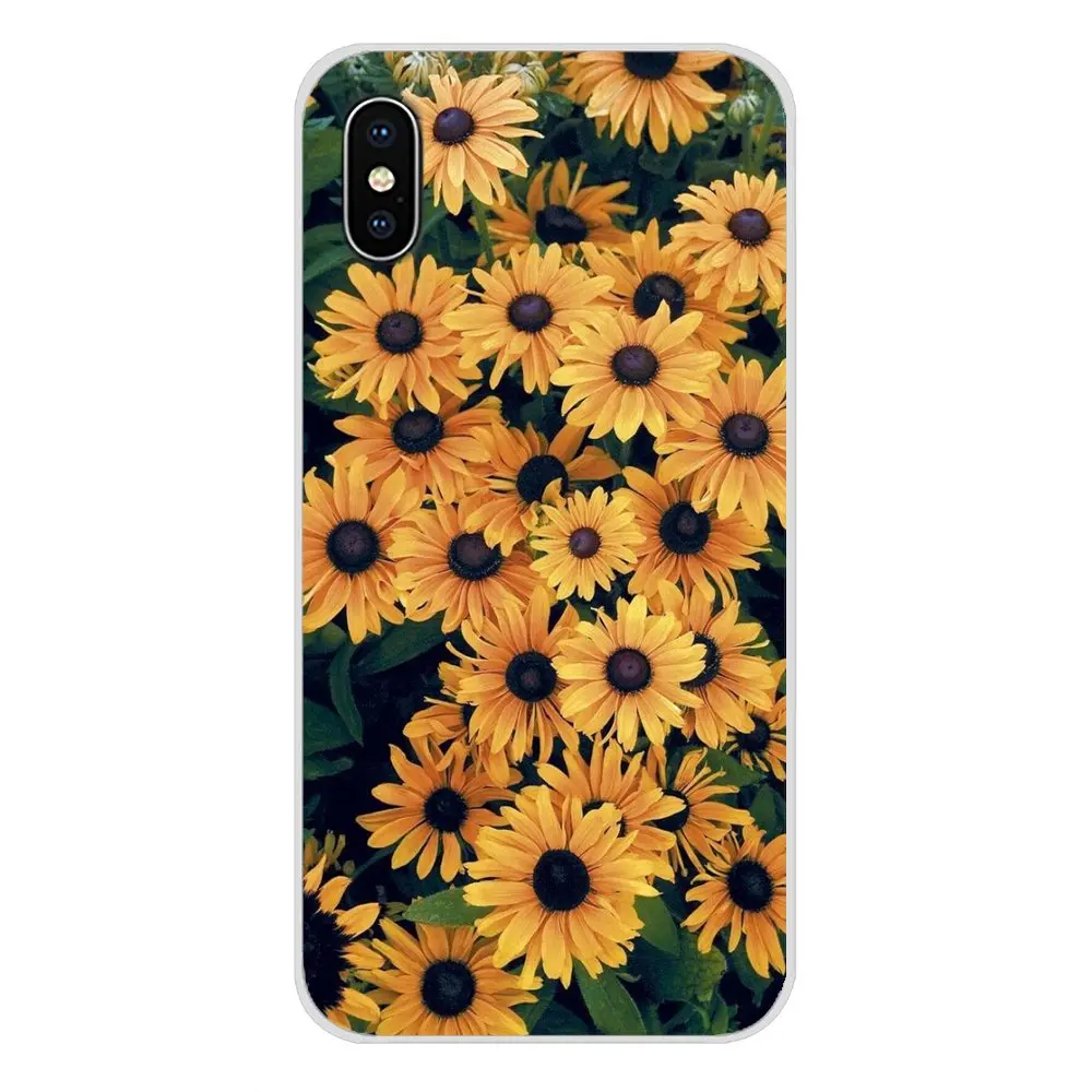 For Motorola Moto X4 E4 E5 G5 G5S G6 Z Z2 Z3 G G2 G3 C Play Plus Silicone Phone Cases Covers Yellow flower Small daisy sunflower | Мобильные