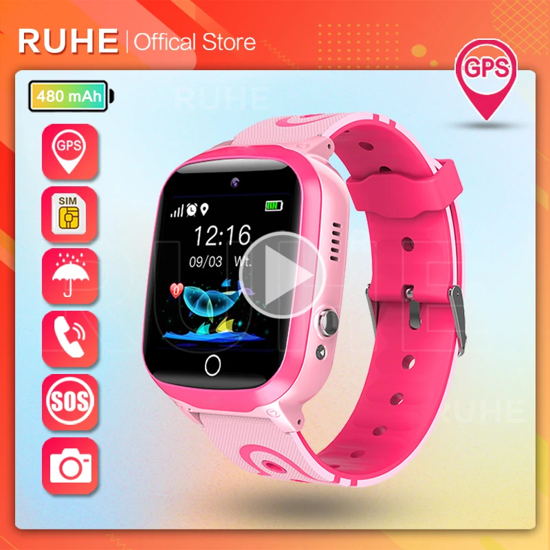 

New 2021 Smart Watch Kids GPS Q13 Pedometer Positioning IP67 Waterproof Watch For Children Safe SmartWrist band Android IOS