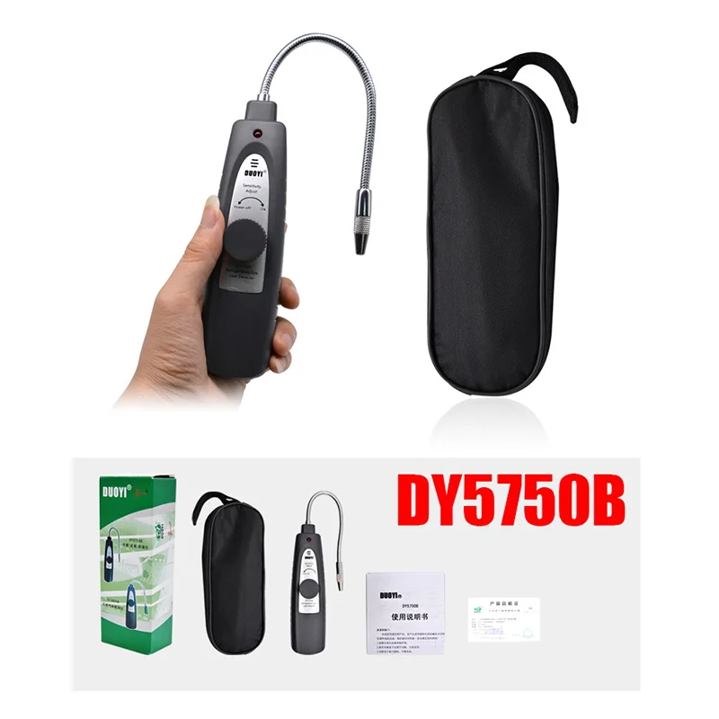 Детектор Утечки Газа DUOYI DY5750B галогенный детектор утечки для автомобильного