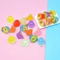 20pcs resin cute jelly simulation food pretend play miniature dollhouse dolls accessories kids kitchen toys home decor