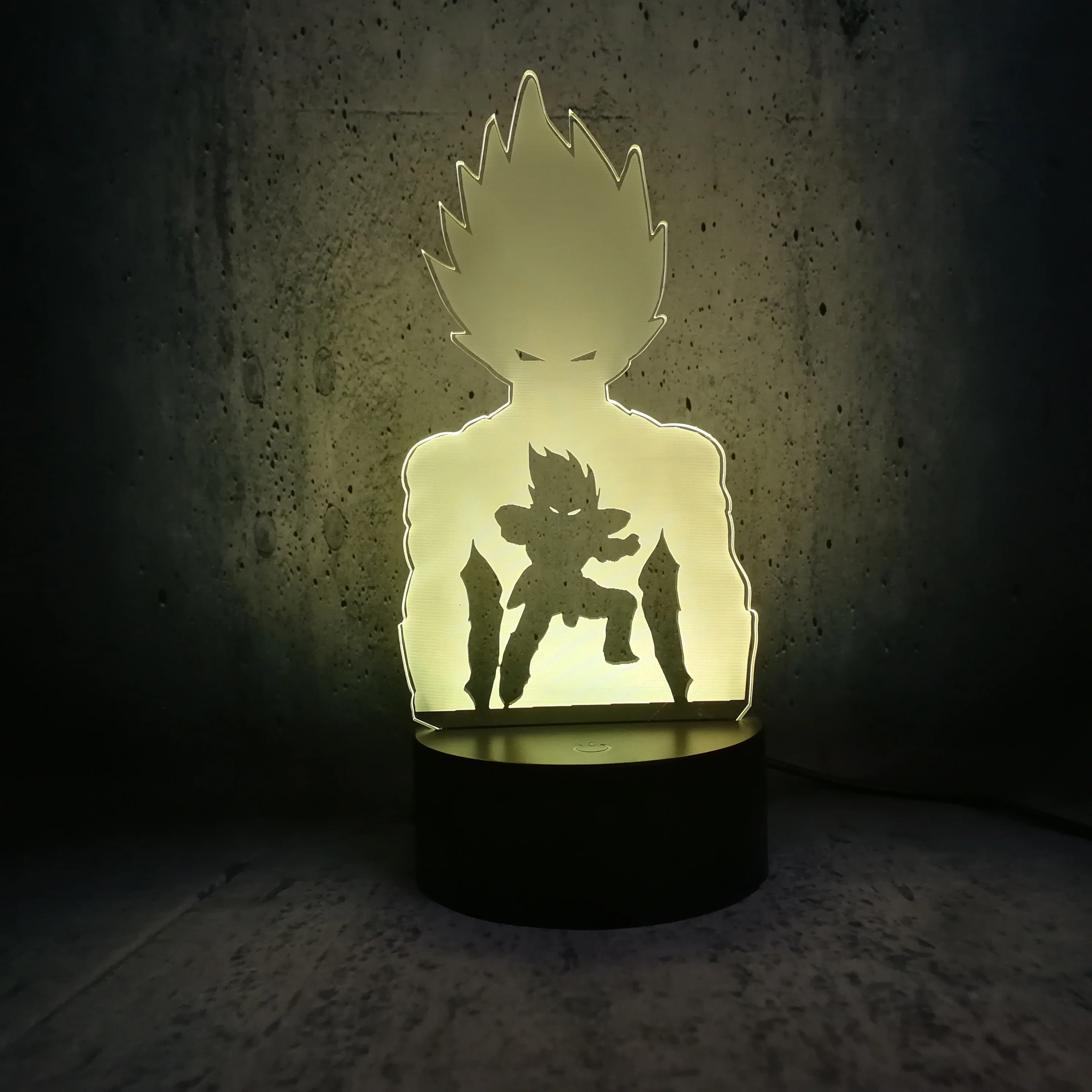 3D настольная лампа в виде шара дракона Подростковый светодиодный ночник Тень