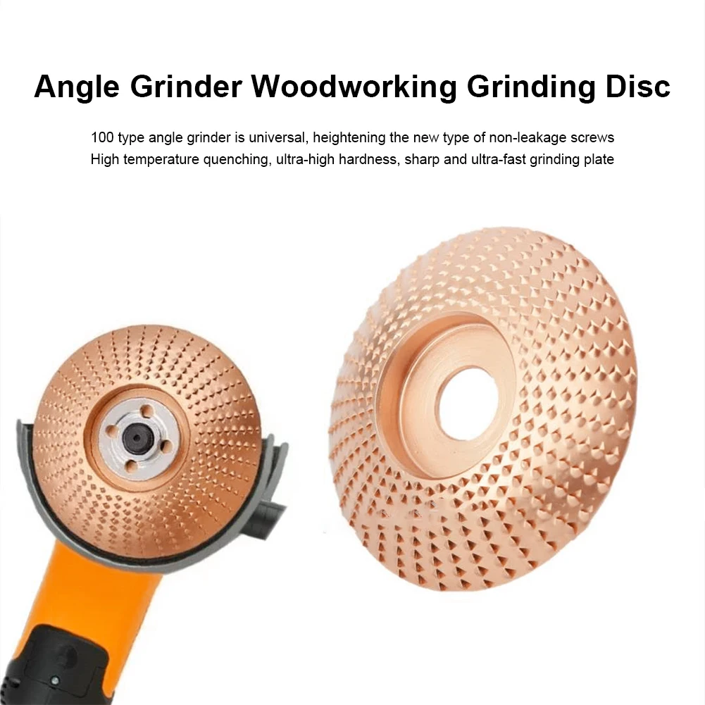 

Round Wood Angle Grinding Wheel Abrasive Disc Angle Grinder Carbide Coating 16mm Bore Shaping Sanding Carving Rotary Tool