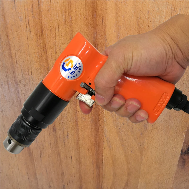 1800/800 rpm handheld 3/8 10mm 1/2 13mm pneumatic drill tapping machine Can be used for wood and metal drilling. |