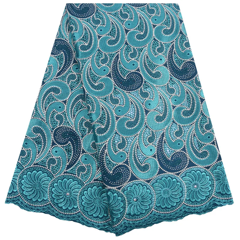 Фиолетовая швейцарская вуаль хлопчатобумажная кружевная ткань 2019 африканская