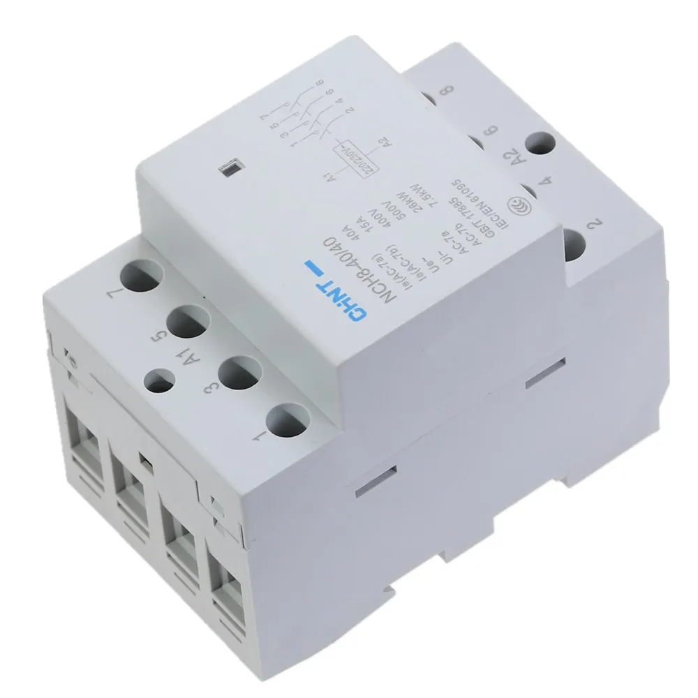 CHNT NCH8-40/40 4-полюсный 40A 4 без контактора DIN-рейки бытовые модульные замыкатели