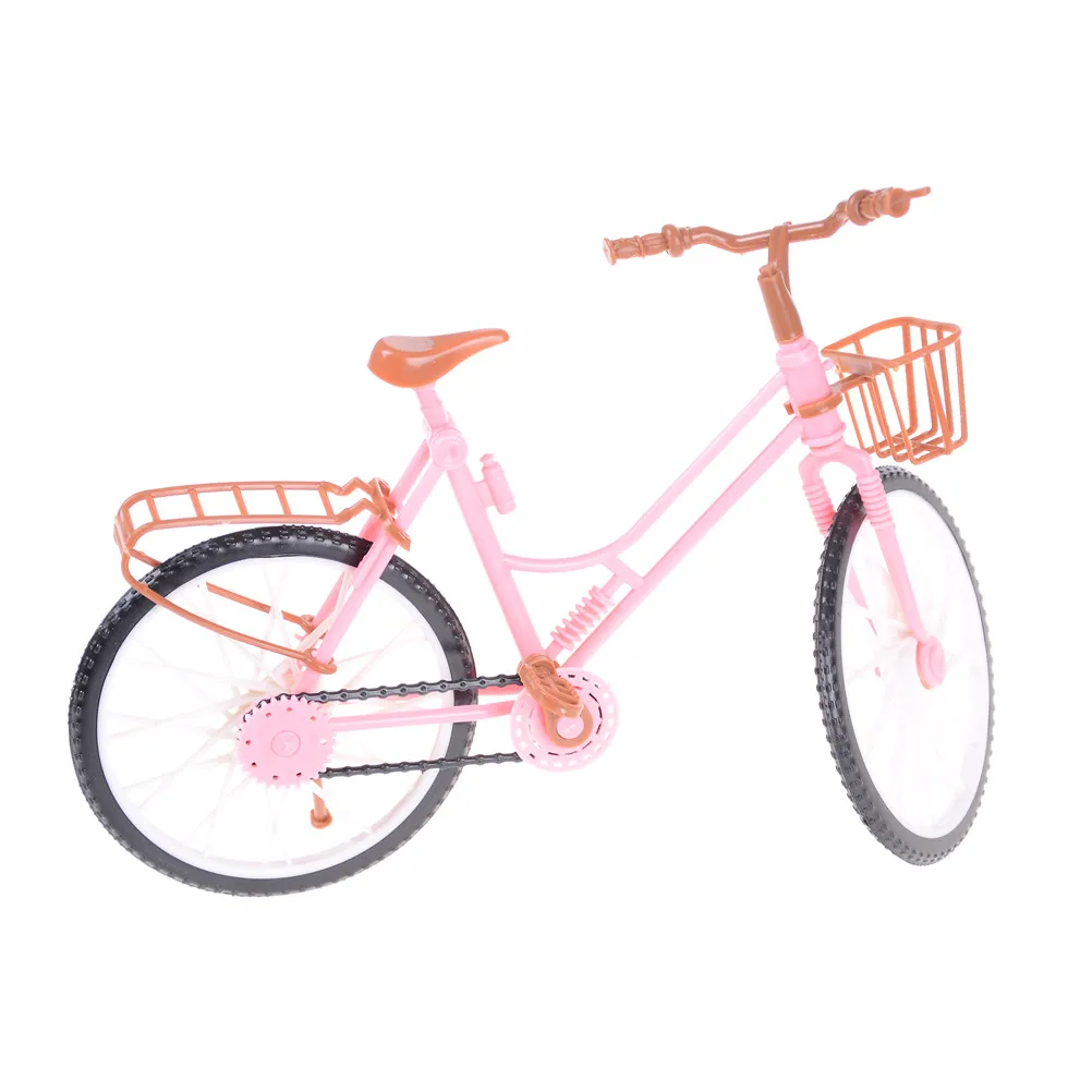 Модный красивый велосипед модный съемный розовый с коричневой пластиковой