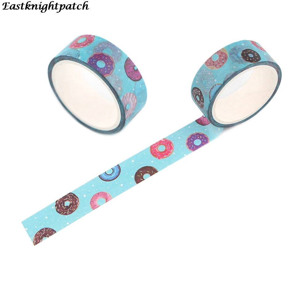 E2602 пончики Washi лента рукоделие изоляционная наклейки с милыми рисунками