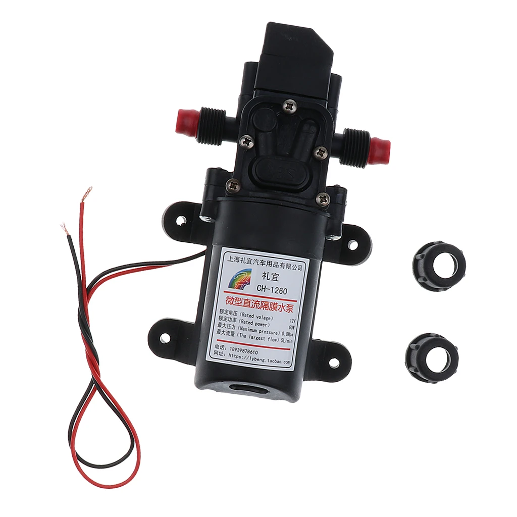Diaphragm Pump 12V 5L/Min High Pressure Self Priming Water 100psi for RV Camper/ Marine/ Boat/ Lawn | Автомобили и мотоциклы