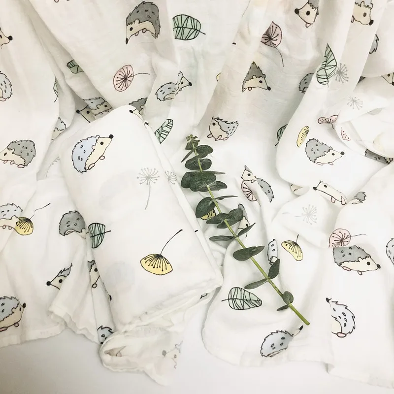 

Flowe 47inch baby muslin swaddle blankets quality better than Aden Anais cotton/bamboo children Blanket Infant Wrap kids bath