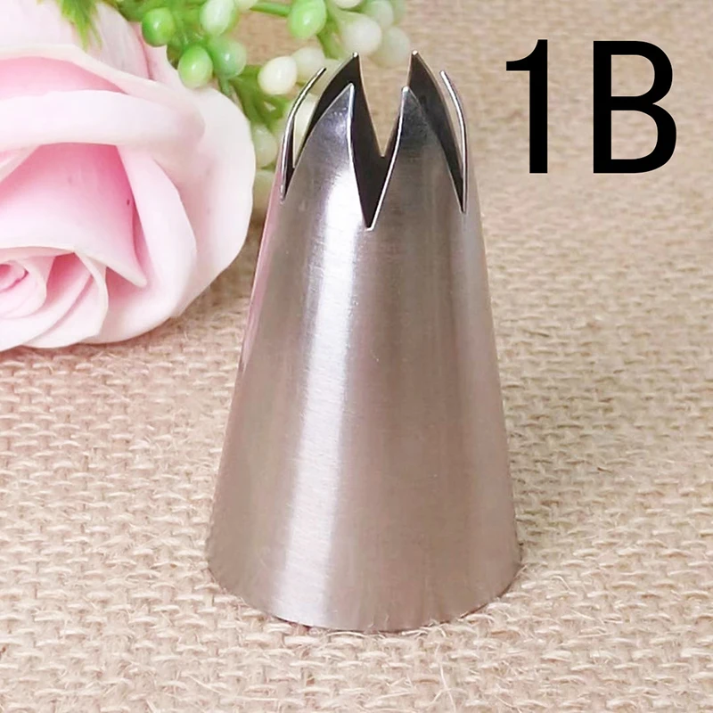 Кондитерские наконечники для украшения торта из нержавеющей стали # 1B|Формы