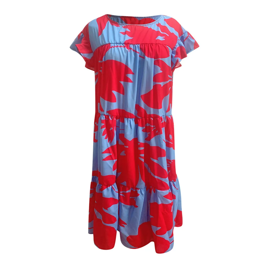 

Harajuku Womens Short Sleeve Solid Patchwork V Neck Casual Long Sweatershirt Dress ropa mujer vetements 2021