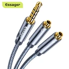 Кабель Essager для подключения внешней вспышки к двойному внутреннему микрофону