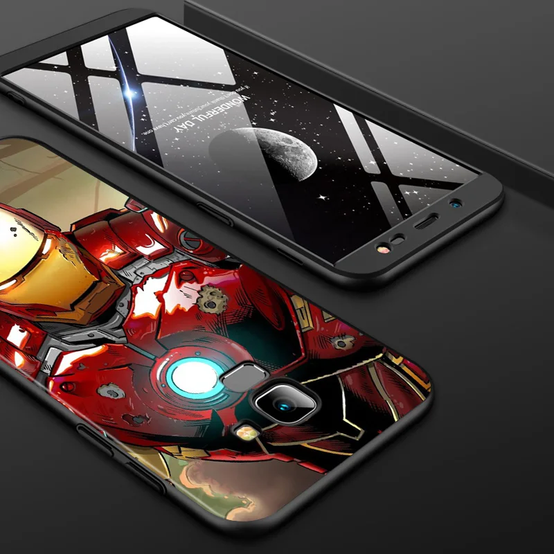 

Marvel Avengers Iron Man Super Hero For Samsung Galaxy J8 J7 Duo J6 J5 Prime J4 Plus J3 J2 Core 2018 2017 2016 Black Phone Case
