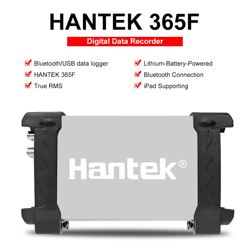 

Hantek365F/365D/365E/365A/365B/365C Portable Wireless Bluetooth Digital Oscilloscope Multimeter Voltage And Current USB Data Log
