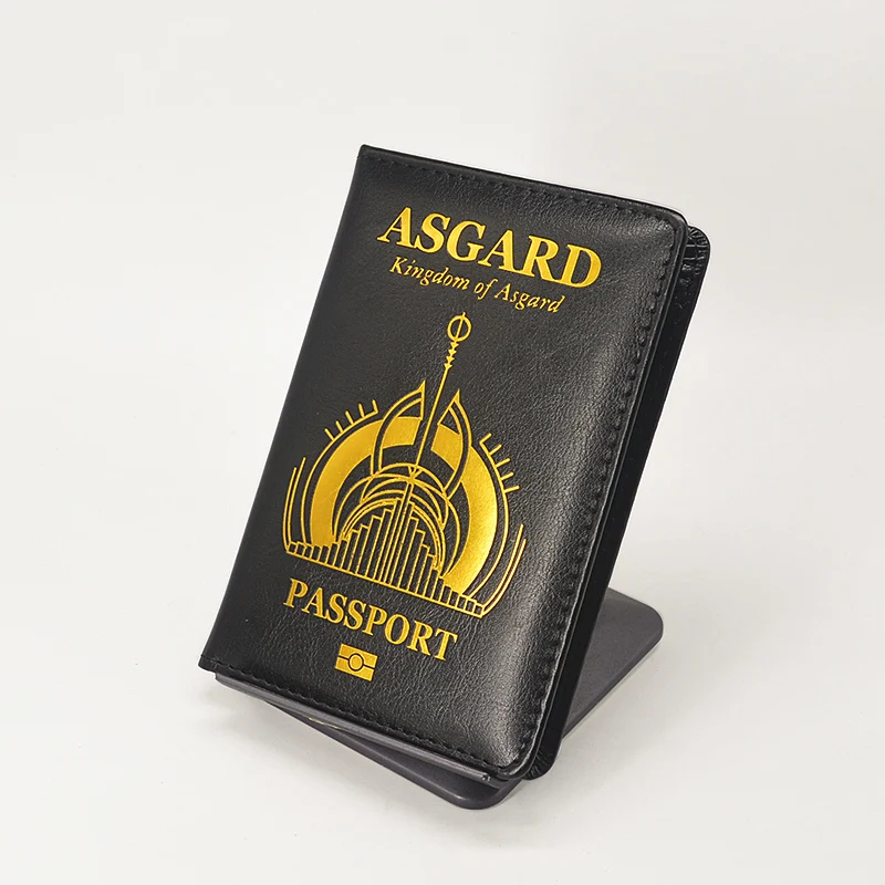 Чехол для паспорта Asgard черный чехол-кошелек из искусственной кожи путешествий