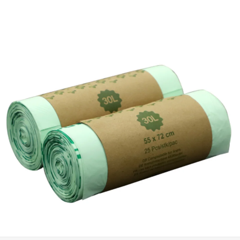 25 шт мешки без загрязнения 30л маленькие компостируемые прочные для мусора