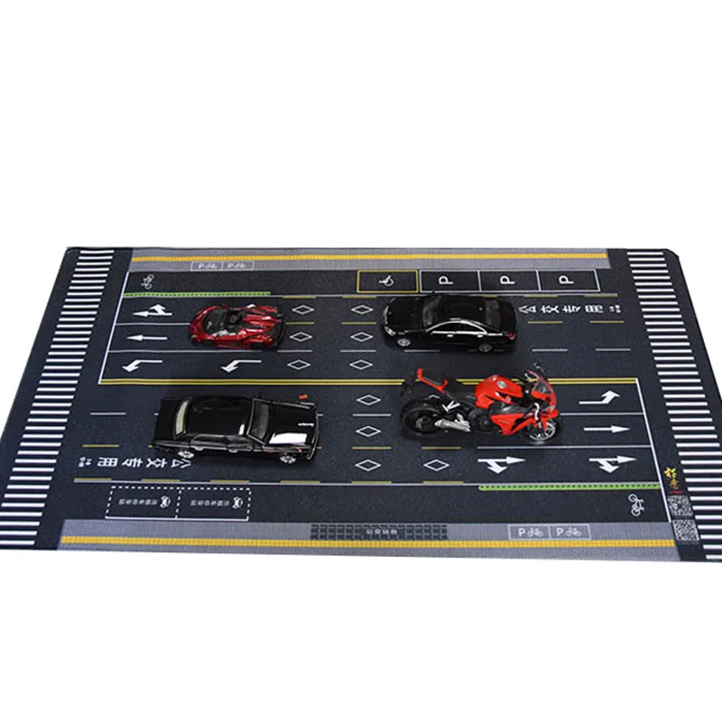 1/64 масштаб бегущая настоящая дорога шоссе сцена модель мини автомобиля игрушка