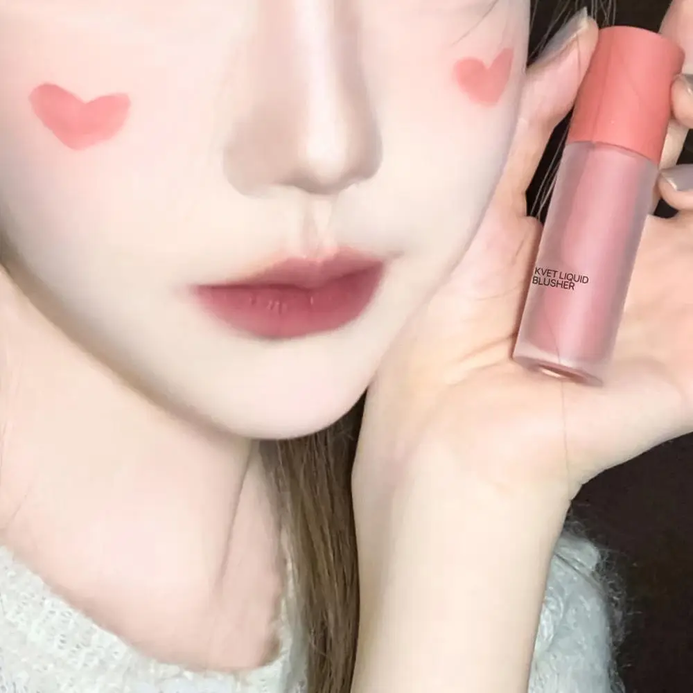 

Liquid Blusher Brilliant Moist Elegant Cosmetic Lipstick Cheek Blusher for Girl