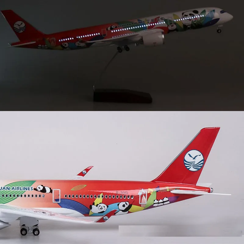 Модель самолета из смолы 47 см 1/142 модель моделей авиакомпании Sichuan Airlines | Отзывы и видеообзор -4000708994212