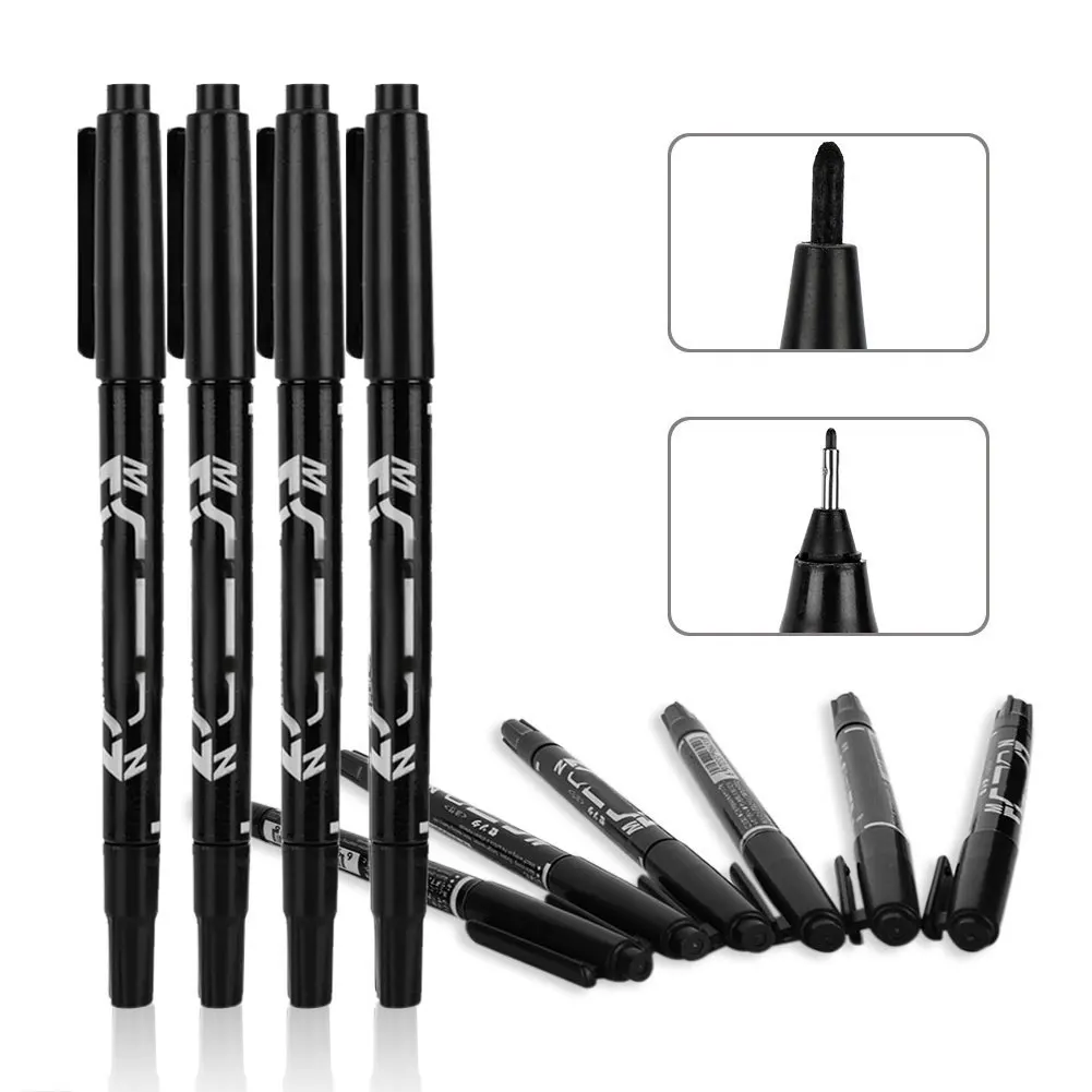 

Tattoo Skin Marker Dual Tip Skin Scribe Tool Piercing Marking Body Ink Pen Waterproof Brow Tattoo Marker Pen Tattoo Accesories