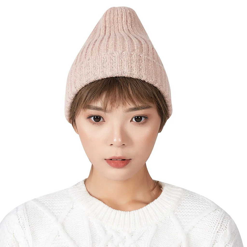 Головной убор с флисовой подкладкой Модный женский зимний воротник толстая