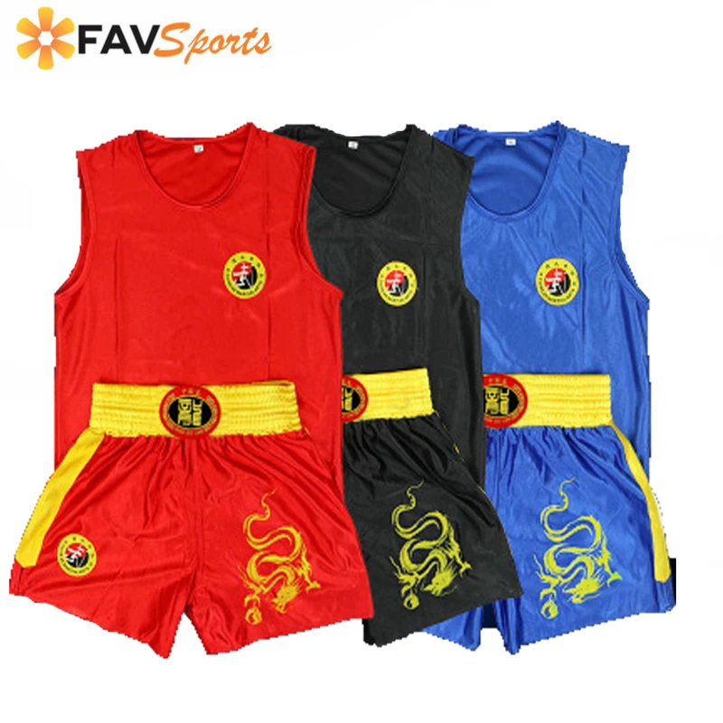 2 шт./компл. мужские и женские быстросохнущие боксерские костюмы однотонные ММА