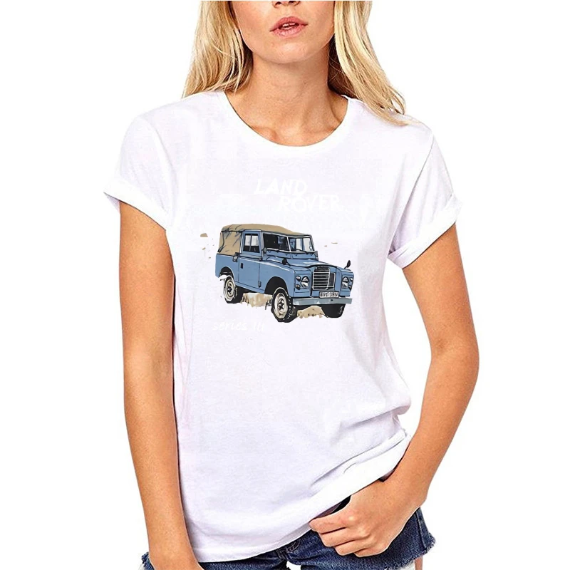 

100% Cotton Land Harajuku Shirt For Men Rover Series 3 T Shirt Ash Grey Or Natural Siii Available In 7 Sizes