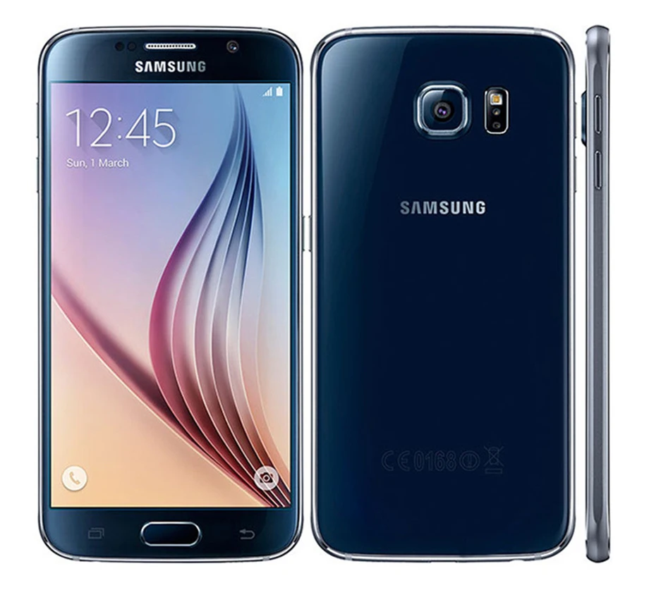 Samsung Galaxy S6 G920F,, разблокированный, 4G, GSM, Android, мобильный телефон, четыре ядра, 5,1 дюймов ram, 3 ГБ rom, 32 ГБ, 16 МП, NFC