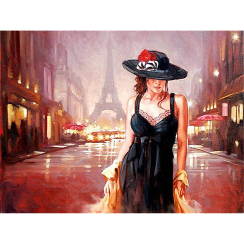 Набор для творчества девочка абстрактная вышивка крестиком 11CT набор рукоделия